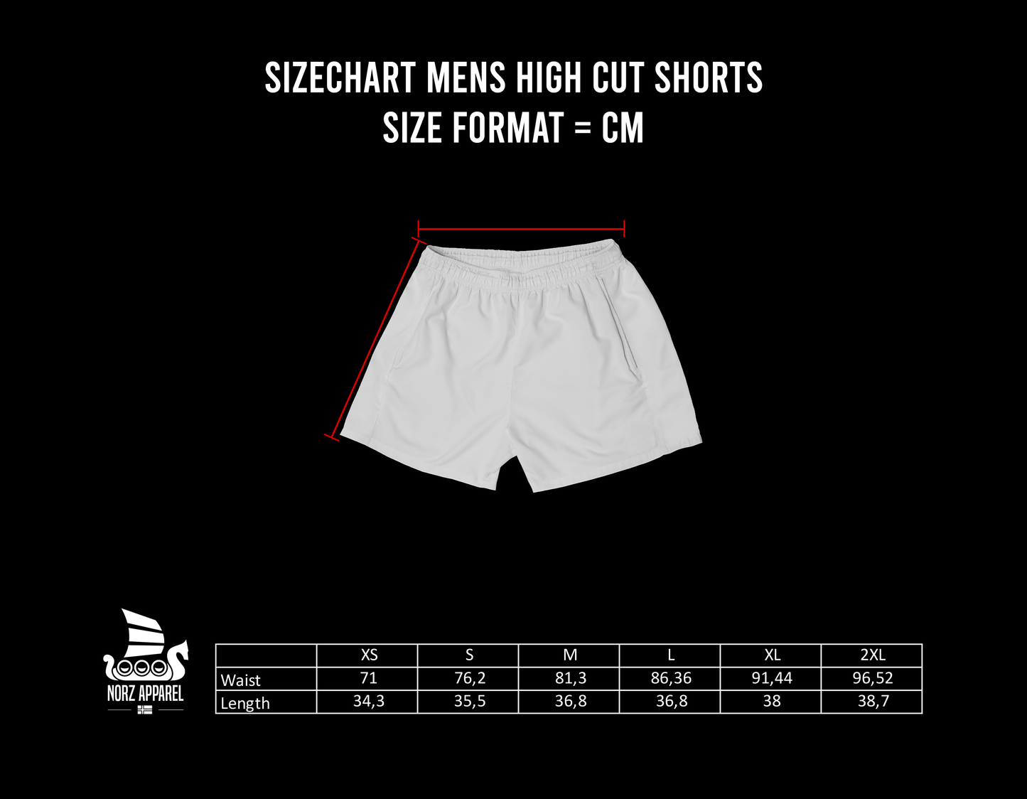 Norge Double Layer Grappling Shorts Herre