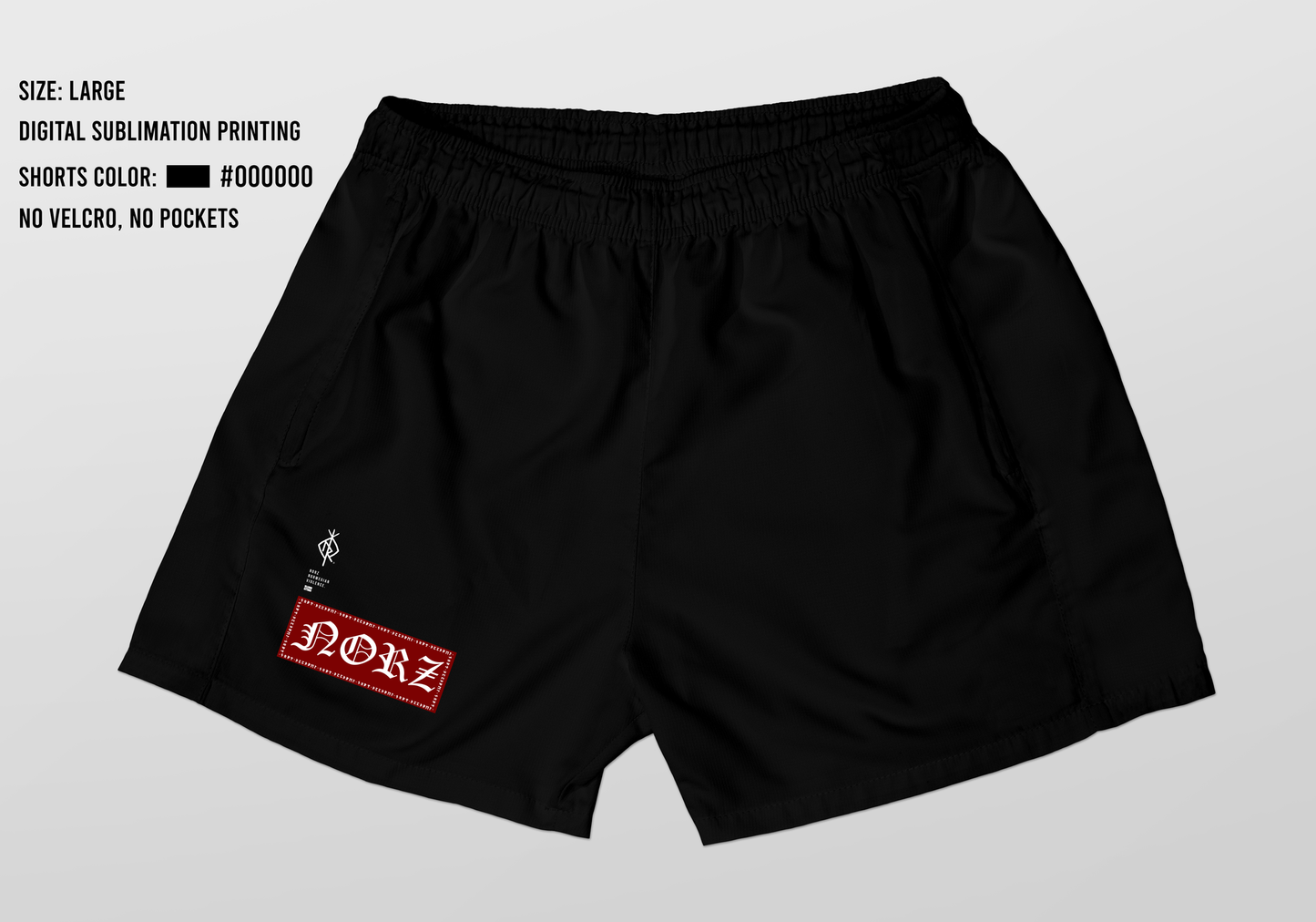 NORZ X STARK Comp Shorts Midcut - Black - PREORDER