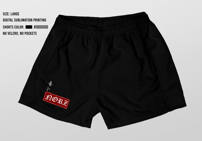 NORZ X STARK Comp Shorts Midcut - Black - PREORDER