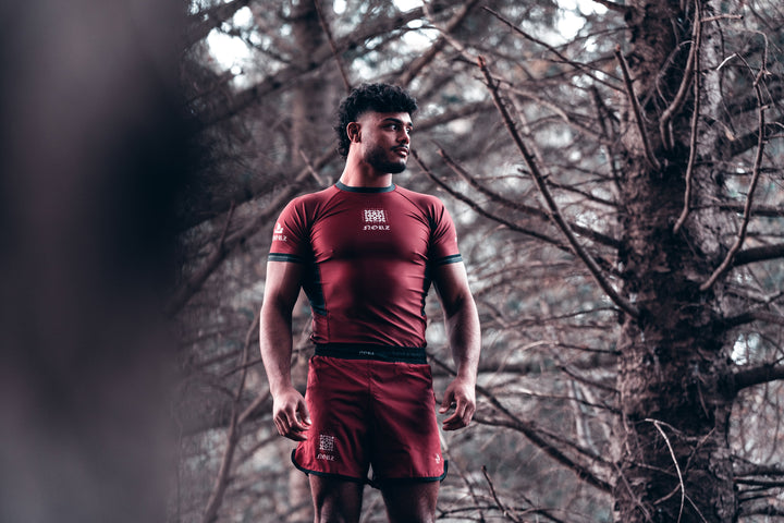 MENS BURGUNDY Rashguard